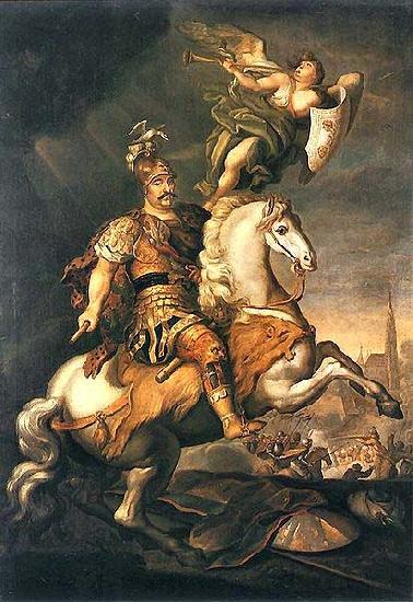 Jerzy Siemiginowski-Eleuter John III Sobieski at the Battle of Vienna. oil painting image